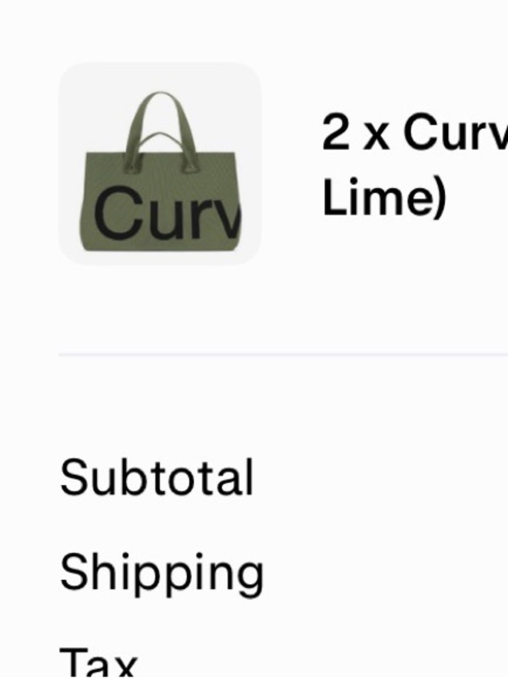 Curve By Sean Brown Tote ~ Olive Two Tone - Picture 4 of 4